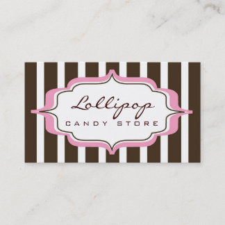 tarjeta de visita > lollipop [rosa+chocolate]