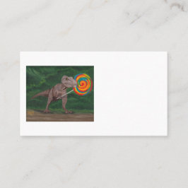 TARJETA DE VISITA LOLLIPOP T-REX