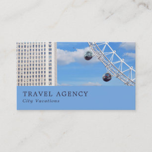Tarjeta De Visita London Eye, London City, Travel Agent 