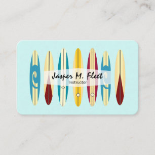 Tarjeta De Visita Longboard de época