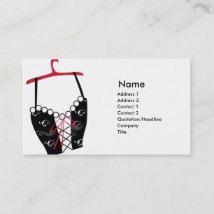 Tarjeta De Visita Longlinebra negro - negocio