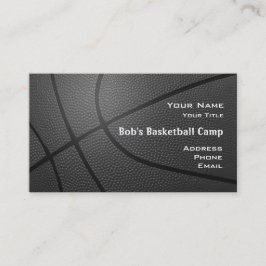 Tarjeta De Visita Look_hoop coach_textured campo net2 del baloncesto