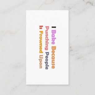 Tarjeta De Visita Los amantes de los robos: horneo porque golpeo a l