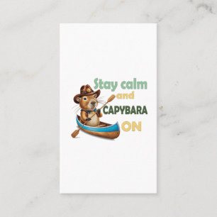 Tarjeta De Visita los amantes del capibara son divertidos, el bonito
