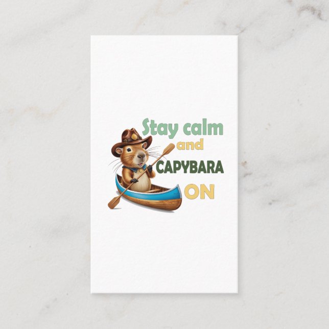 Tarjeta De Visita los amantes del capibara son divertidos, el bonito (Anverso)