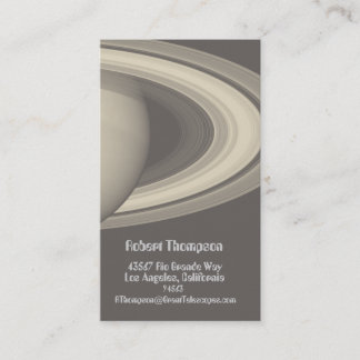 Tarjeta De Visita Los anillos de Saturn