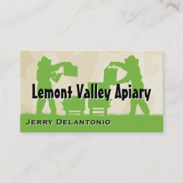 Tarjeta De Visita Los apicultores en el trabajo