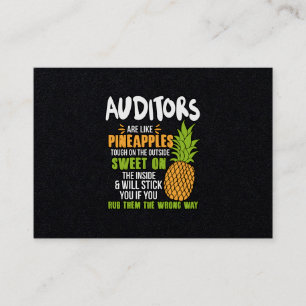 Tarjeta De Visita Los Auditores Son Como Las Piñas.