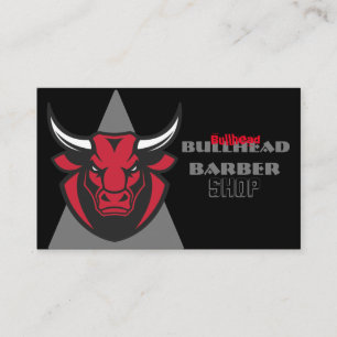 Tarjeta De Visita Los Bulls rojos con fondo negro