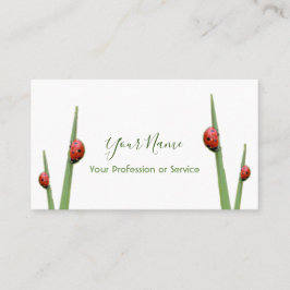 Tarjeta De Visita ¡Los clientes afortunados con unos ladybugs afortu