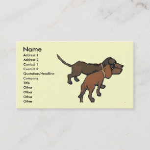 Tarjeta De Visita Los Dachshunds