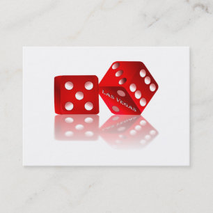 Tarjeta De Visita Los dados de Las Vegas