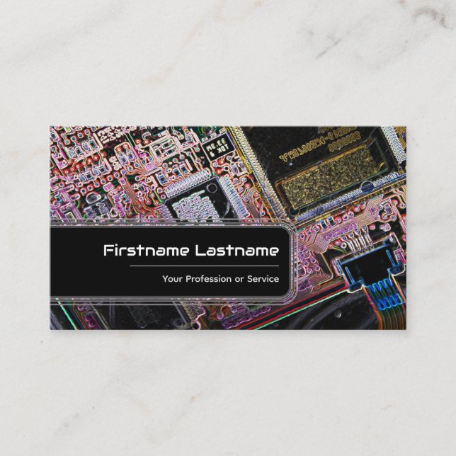Tarjeta De Visita Los expertos en hardware informático profesional p (Anverso)