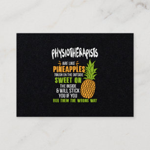 Tarjeta De Visita Los Fisioterapeutas Son Como Las Piñas.