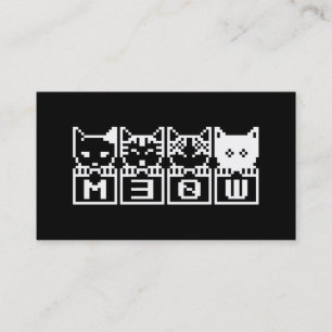 TARJETA DE VISITA LOS GATOS DE 8 BITS M30W