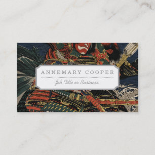 Tarjeta De Visita Los guerreros samurai Tadanori y Noritsune