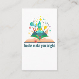 Tarjeta De Visita Los libros te hacen brillante
