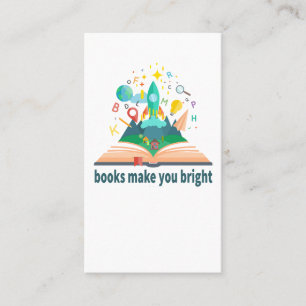 Tarjeta De Visita Los libros te hacen brillante