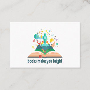 Tarjeta De Visita Los libros te hacen brillante