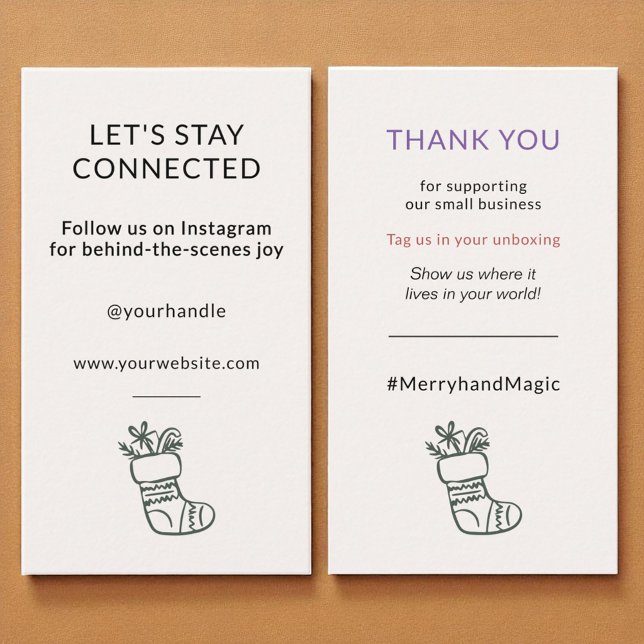 Tarjeta De Visita Los medios sociales conectan a los Navidades de cr (Subido por el creador)