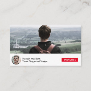 Tarjeta De Visita Los medios sociales YouTube inspiraron el