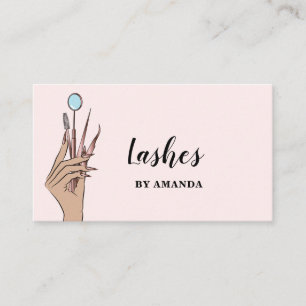 Tarjeta De Visita Los ojos de ceja de maquillaje moderno azotan a Gi