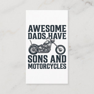 Tarjeta De Visita Los papás increíbles tienen hijos y motocicletas D