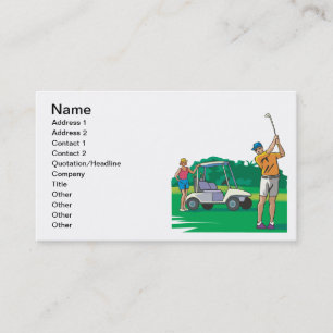 Tarjeta De Visita Los pares que Golf juntos permanecen juntos