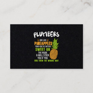 Tarjeta De Visita Los Plomeros Son Como Las Piñas.