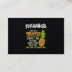 Tarjeta De Visita Los Psiquiatras Son Como Las Piñas.