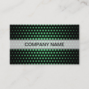 Tarjeta De Visita Los puntos de la técnica de esmeralda en negro mod