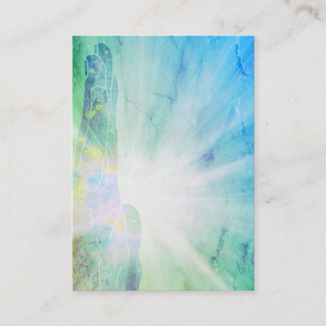 Tarjeta De Visita Los rayos curativos de la mano del *~* de la (Anverso)