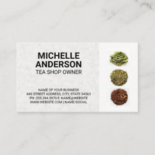 Tarjeta De Visita Los surtidos de té