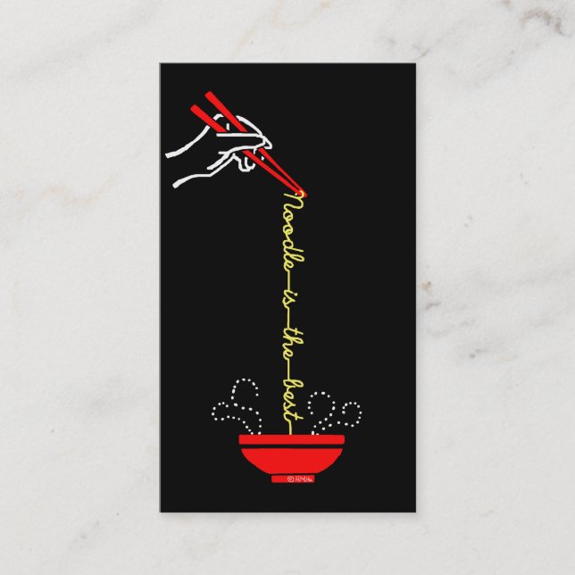 Tarjeta De Visita Los tallarines son el mejor (Anverso)