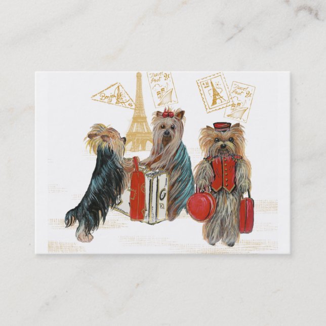 Tarjeta De Visita Los territorios de Yorkshire viajan (Anverso)