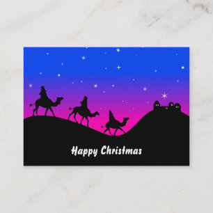Tarjeta De Visita Los tres Wisemen, felices Navidad