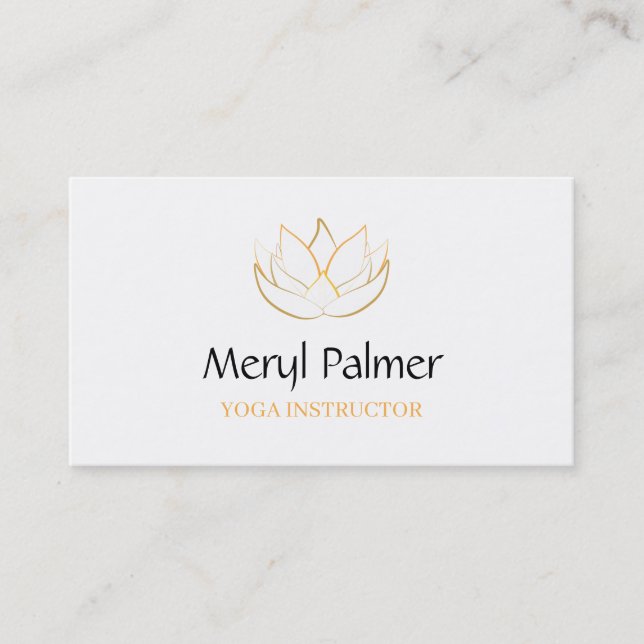 Tarjeta De Visita Lote de oro (Anverso)