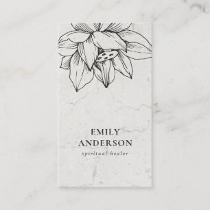 TARJETA DE VISITA LOTE NEGRO DE MÁRMOL SIMPLE SANTO ESPIRITUAL REIK