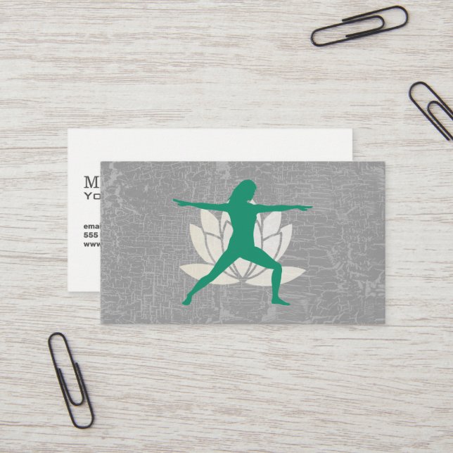 Tarjeta De Visita Lote | Yoga Pose (Anverso/Reverso In Situ)