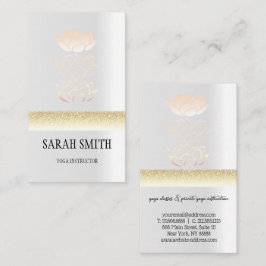 Tarjeta De Visita Loto dorado moderno