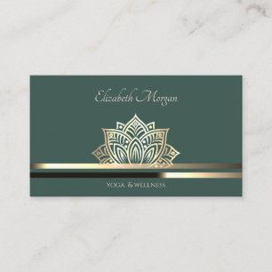 Tarjeta De Visita Loto Verde Profesional a Rayas
