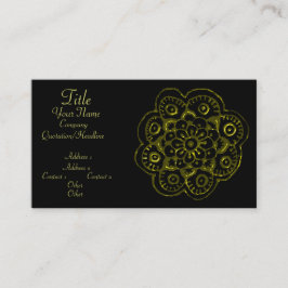 Tarjeta De Visita Lotus Blossom (Henna) (Oro)