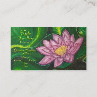 Tarjeta De Visita Lotus Blossom (Lily Pad)