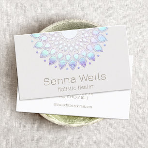 Tarjeta De Visita Lotus Flower Mandala