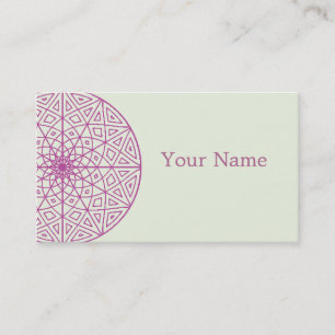 Tarjeta De Visita Lotus Flower Mandala