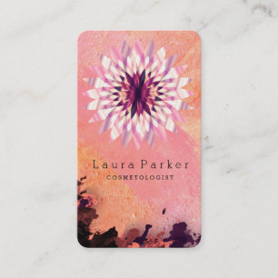 Tarjeta De Visita Lotus Flower Yoga Meditation Spa Holístico
