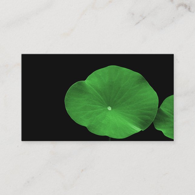 Tarjeta De Visita Lotus Leaves (Anverso)