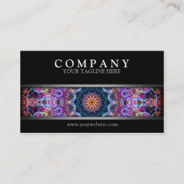Tarjeta De Visita Lotus púrpura moderno