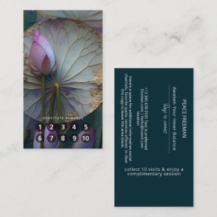 Tarjeta De Visita Lotus Reverie Diseño de Flor de Loto