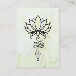 Tarjeta De Visita *~* Lotus Yoga Nirvana Geometría Sagrada Peony